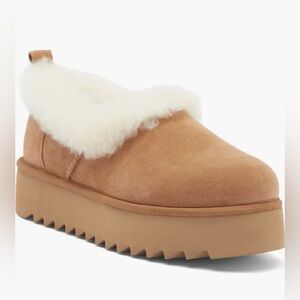 UGG | Nita Platform Ultra Mini Bootie Slippers Chestnut New